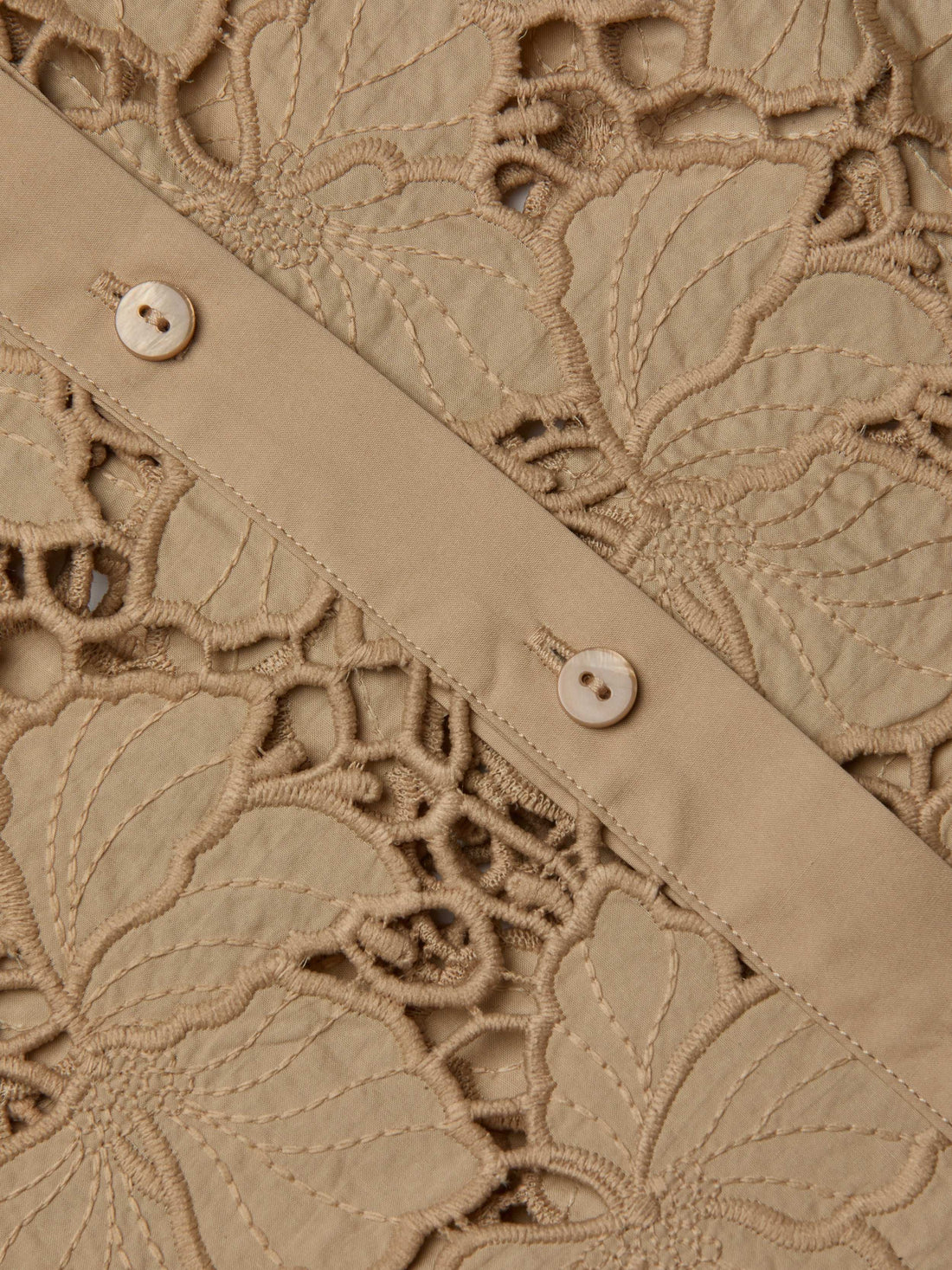 Seychelle Cropped Eyelet Blouse