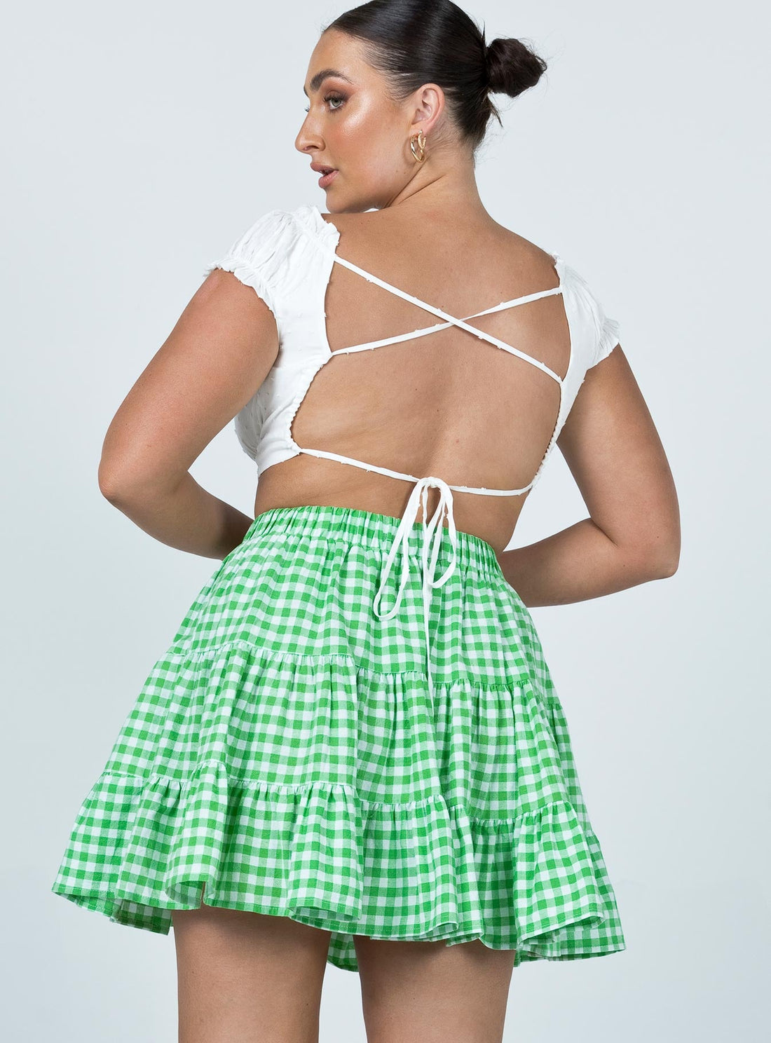 Marlie Mini Skirt Green
