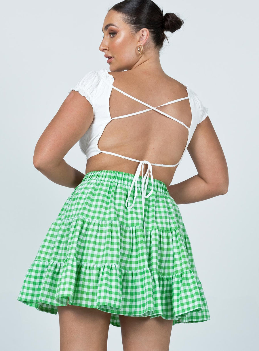 Marlie Mini Skirt Green
