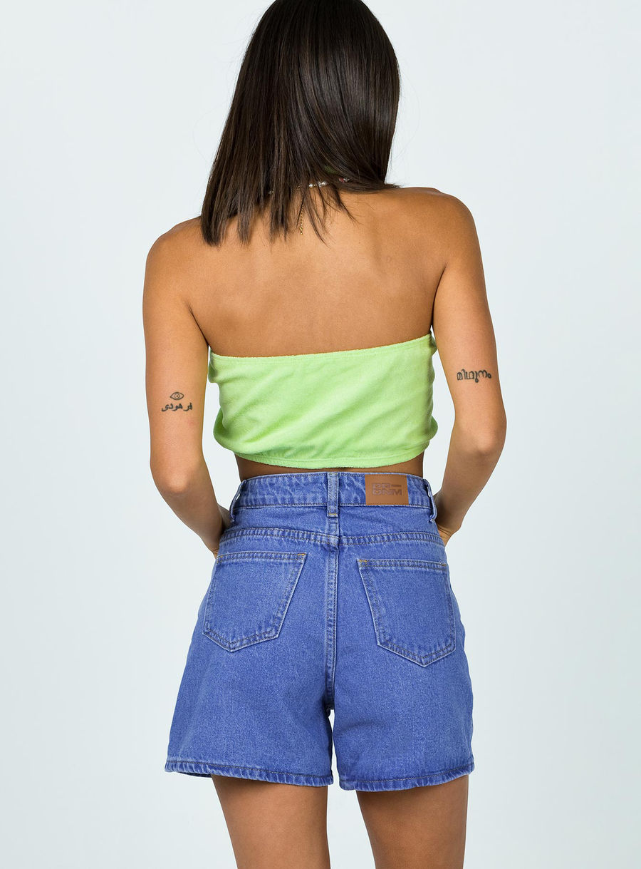 The Swalla Shorts Blue Denim
