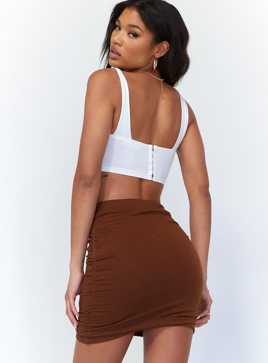 Benji Mini Skirt Brown