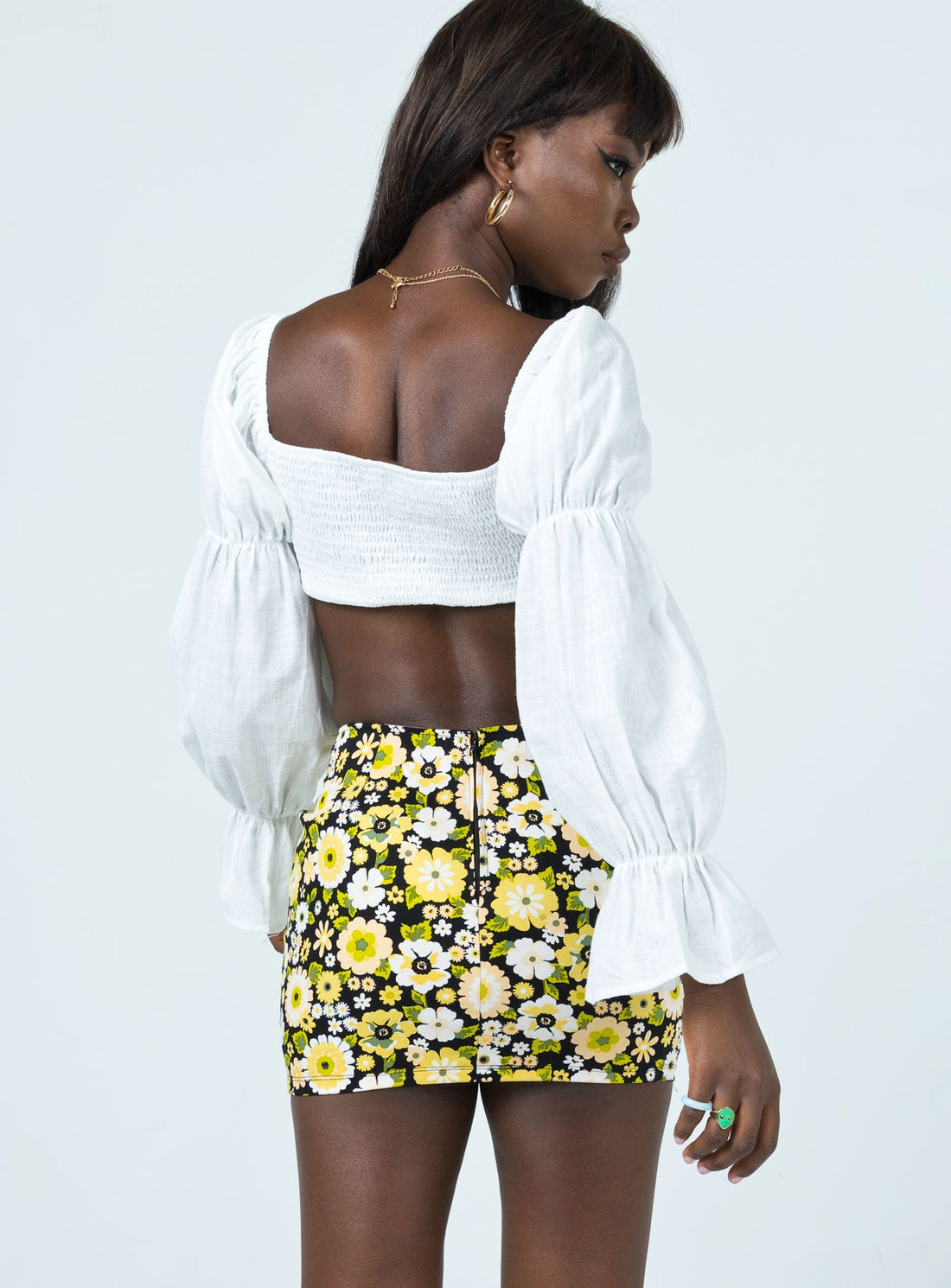 Motel Ima Skirt Retro Floral