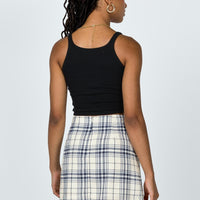 Selby Mini Skirt Yellow Plaid