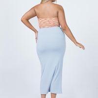 Roselle Midi Skirt Blue