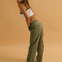 Jagger & Stone Christina Cargo Pants Khaki
