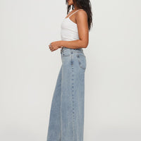 Toby Low Rise Baggy Jeans Light Wash
