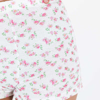Shimma Shorts White Floral