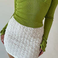 Cadence Mini Skirt White