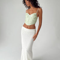 Edin Maxi Skirt White