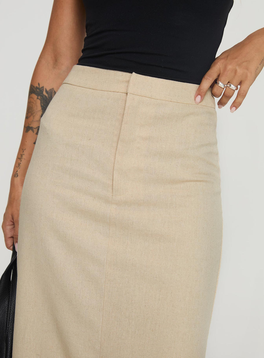 Romeria Maxi Skirt Beige
