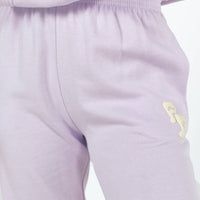 Princess Polly Track Pants Squiggle Text Dusty Mauve / Eggshell