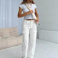 Kapala Cargo Jeans White
