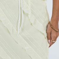 Mullins Bias Cut Maxi Skirt Lemon