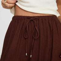 Ogilvie Linen Blend Pants Chocolate