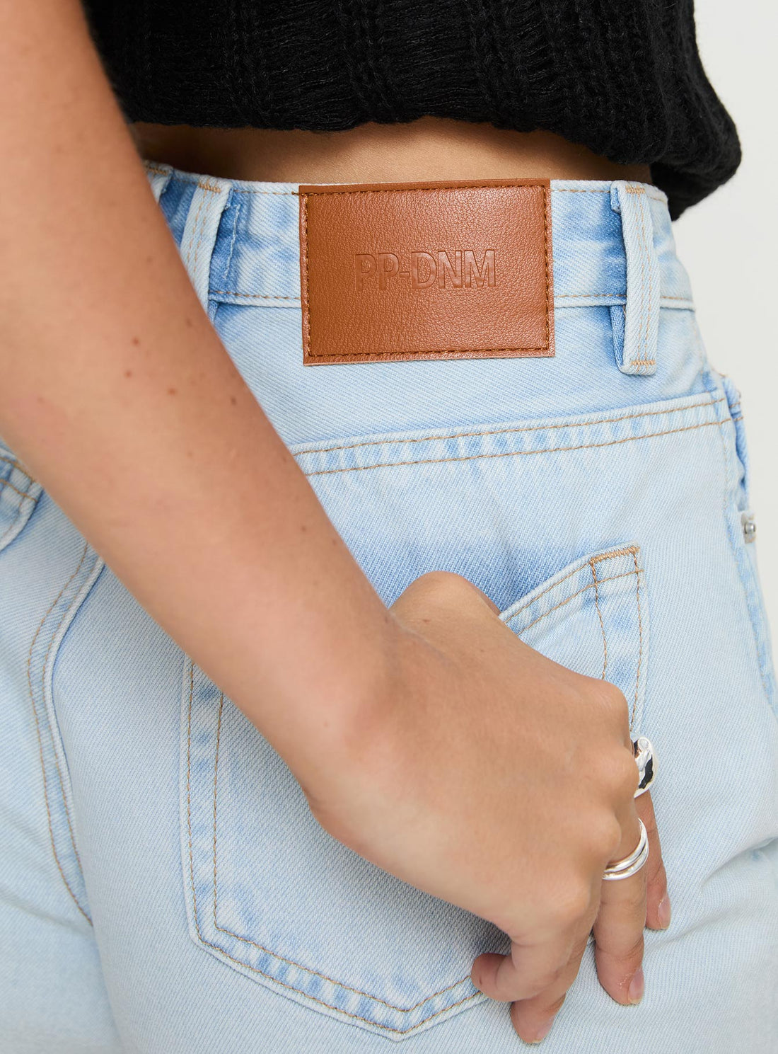 Get It Right Mid Rise Denim Shorts Light Wash