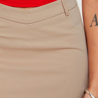 Grimaldi Mini Skirt Beige