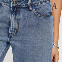 Kurt Denim Culottes Acid Wash