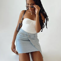 Ryder Light Wash Denim Skirt Denim
