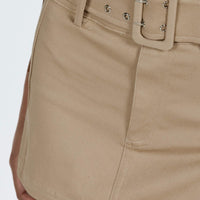 Laynie Mini Skirt Beige