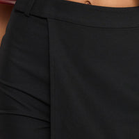 Hopes Up Wrap Skort Black