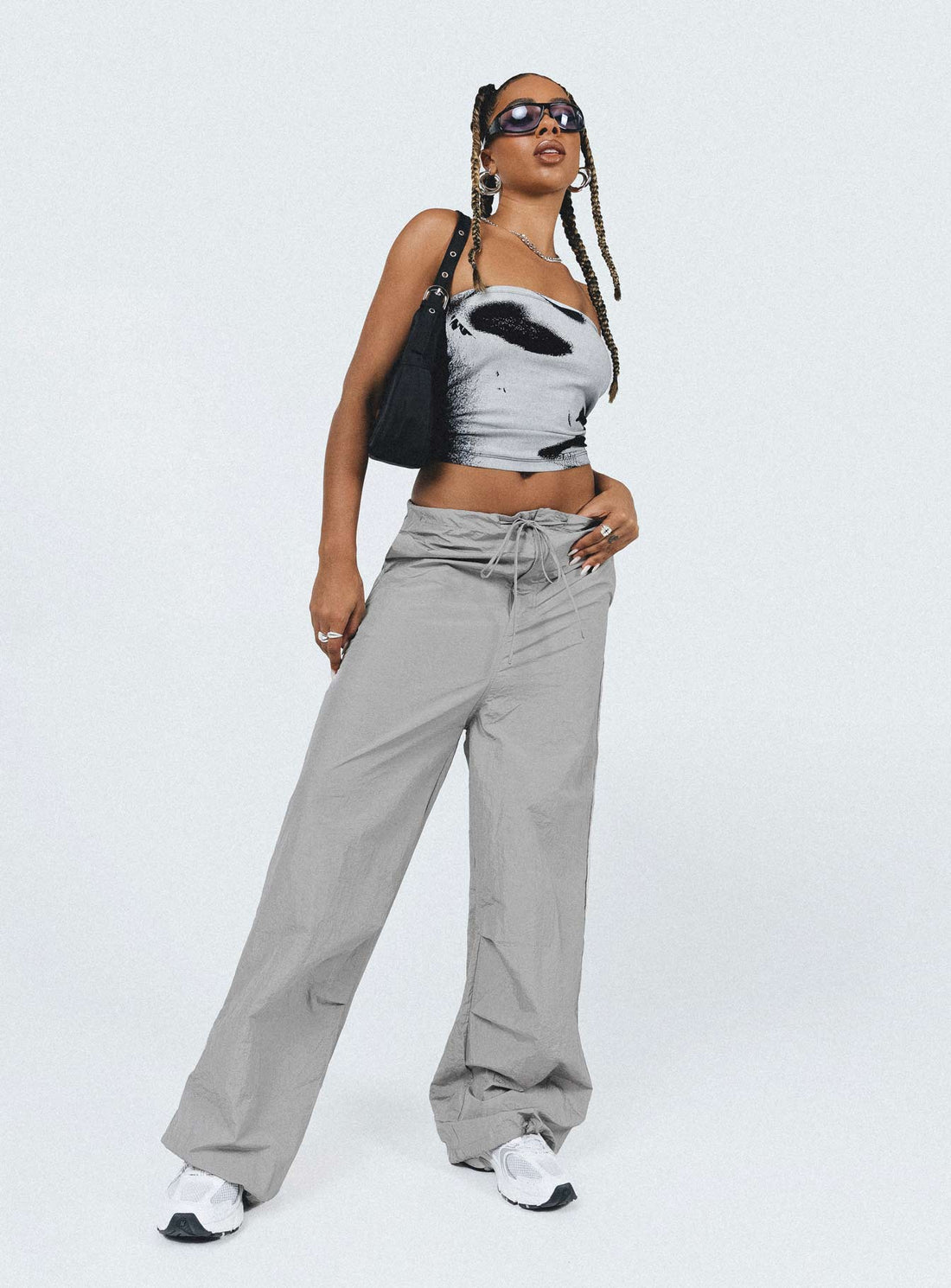 Austin Parachute Pants Grey