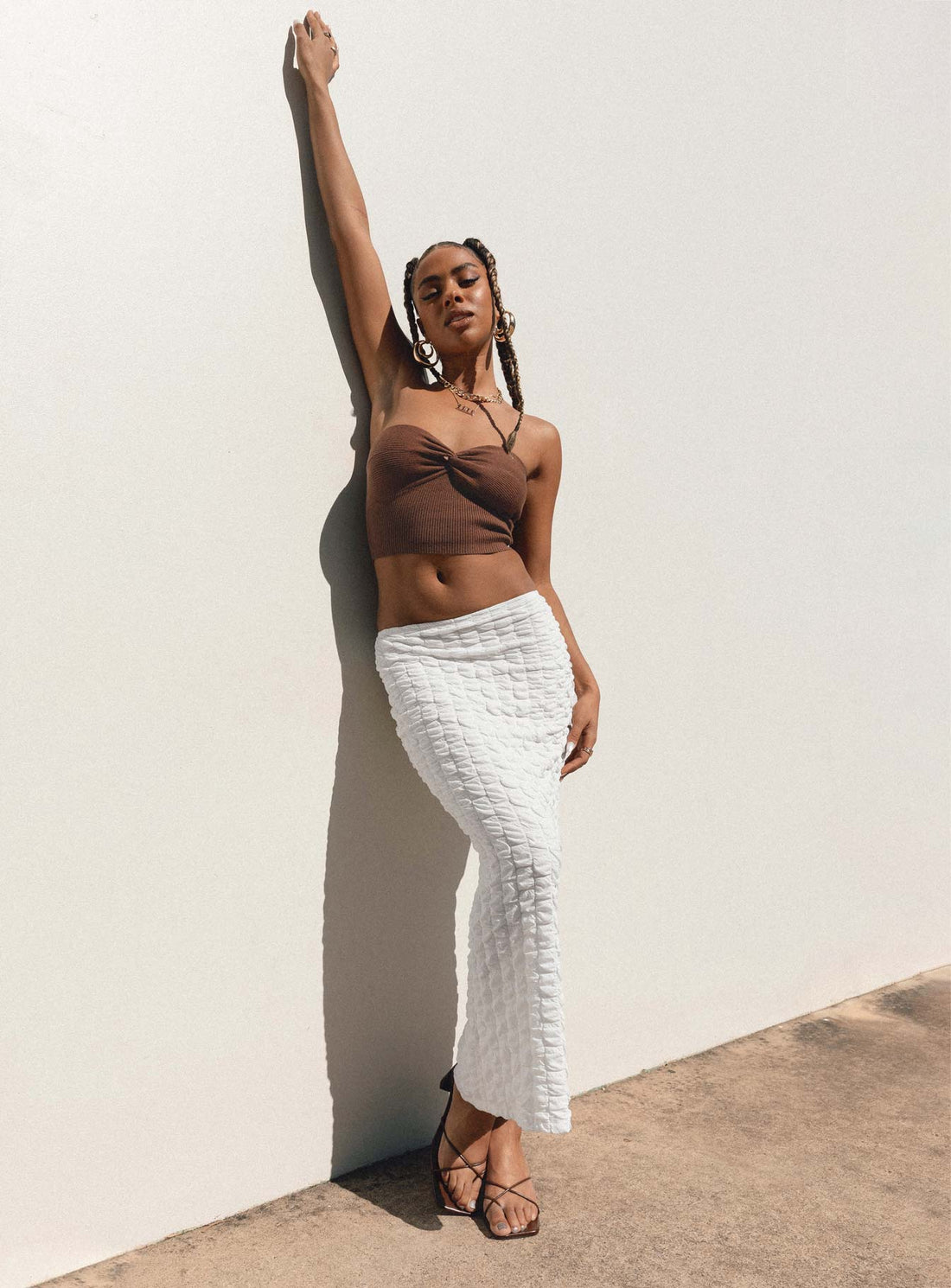 Corine Maxi Skirt White