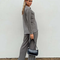 Cartmore Plisse Pants Charcoal