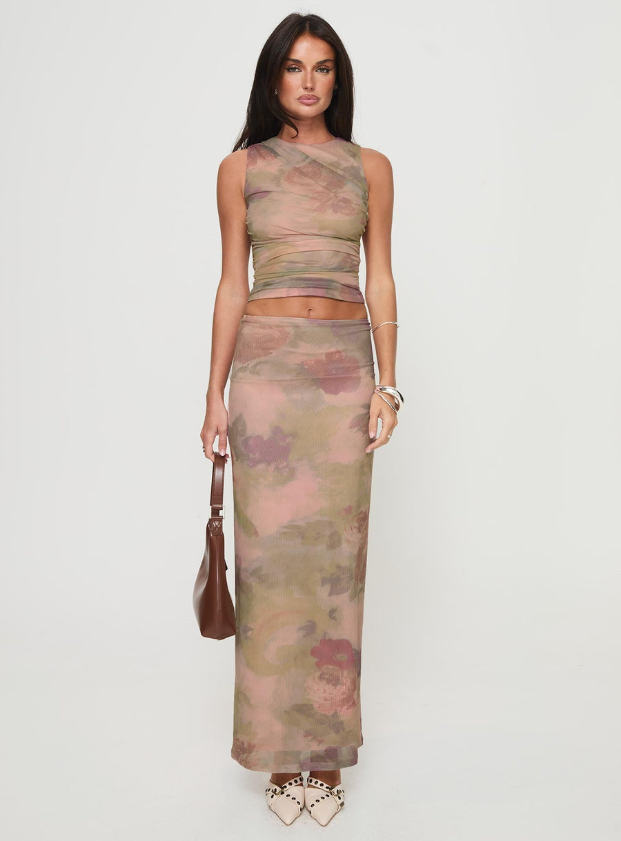 Cascadia Maxi Skirt Purple Multi