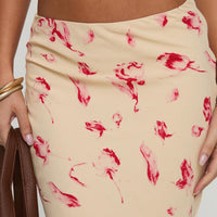 Mangoes Maxi Skirt Cream