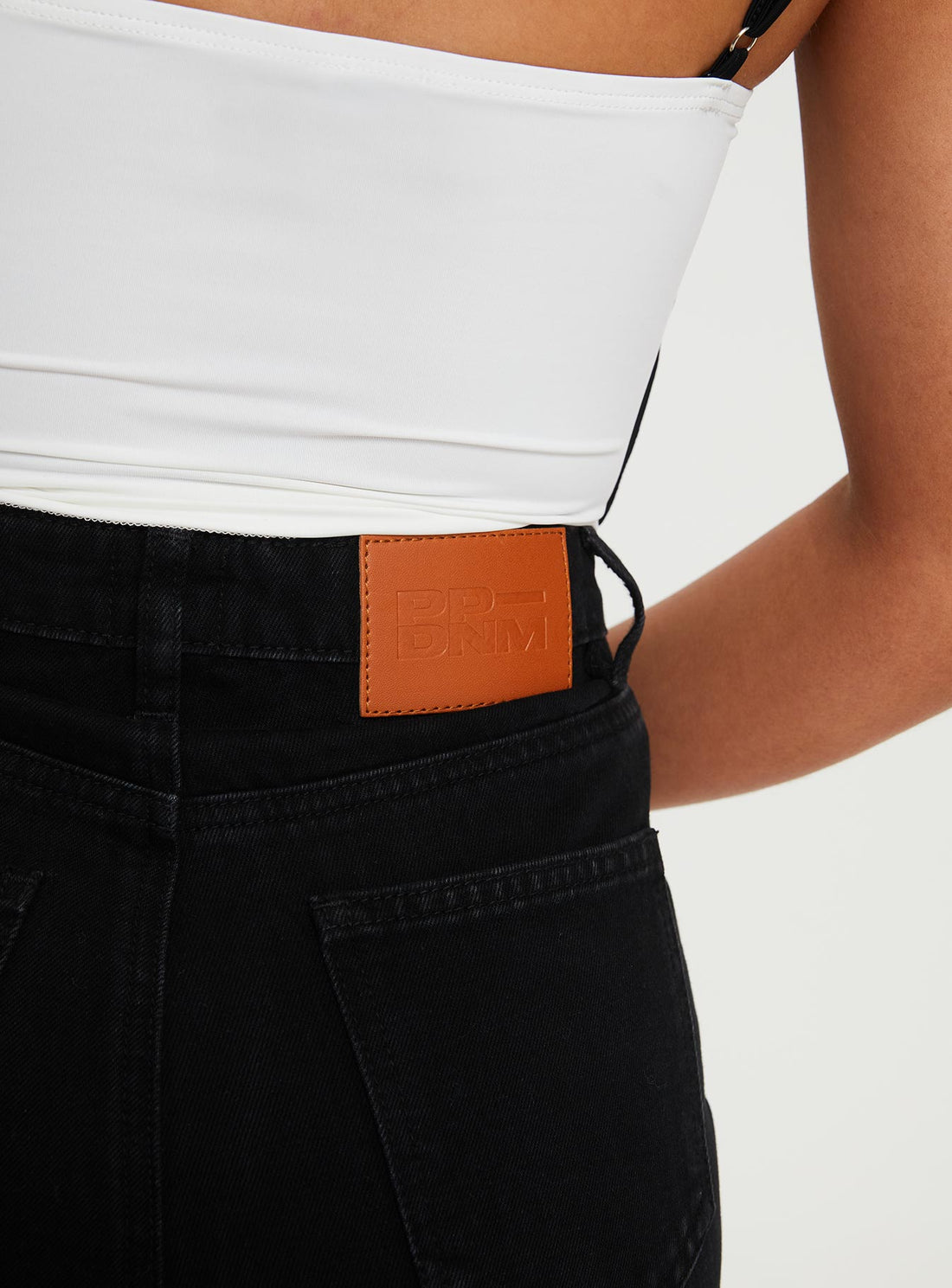 Nicolo High Rise Straight Leg Jeans Black