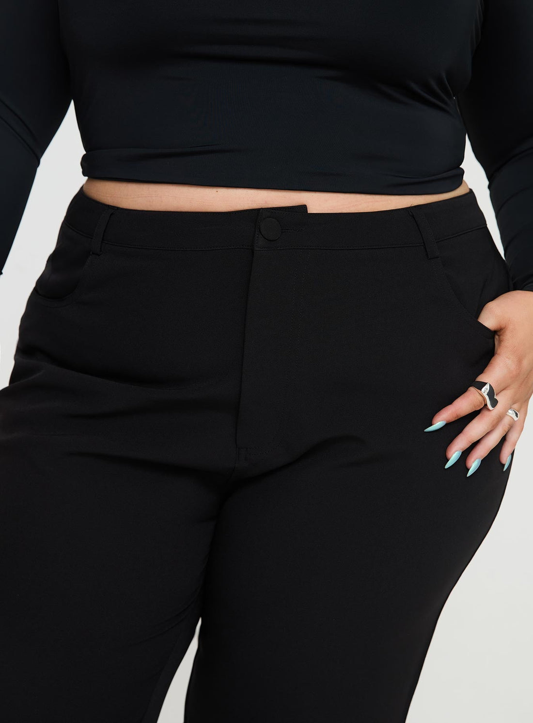 Lulu Pants Black Curve