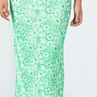 Caspian Midi Skirt Green
