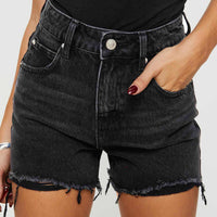 Laurena Denim Shorts Black