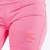 Princess Polly Bike Shorts Squiggle Text Pink / Red