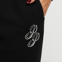 Princess Polly Track Pants Script Black / Ivory