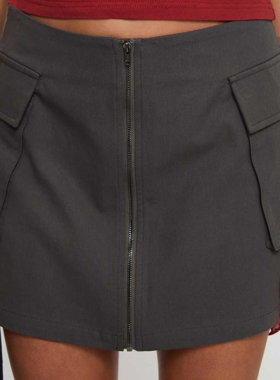 Pacheco Cargo Mini Skirt Charcoal