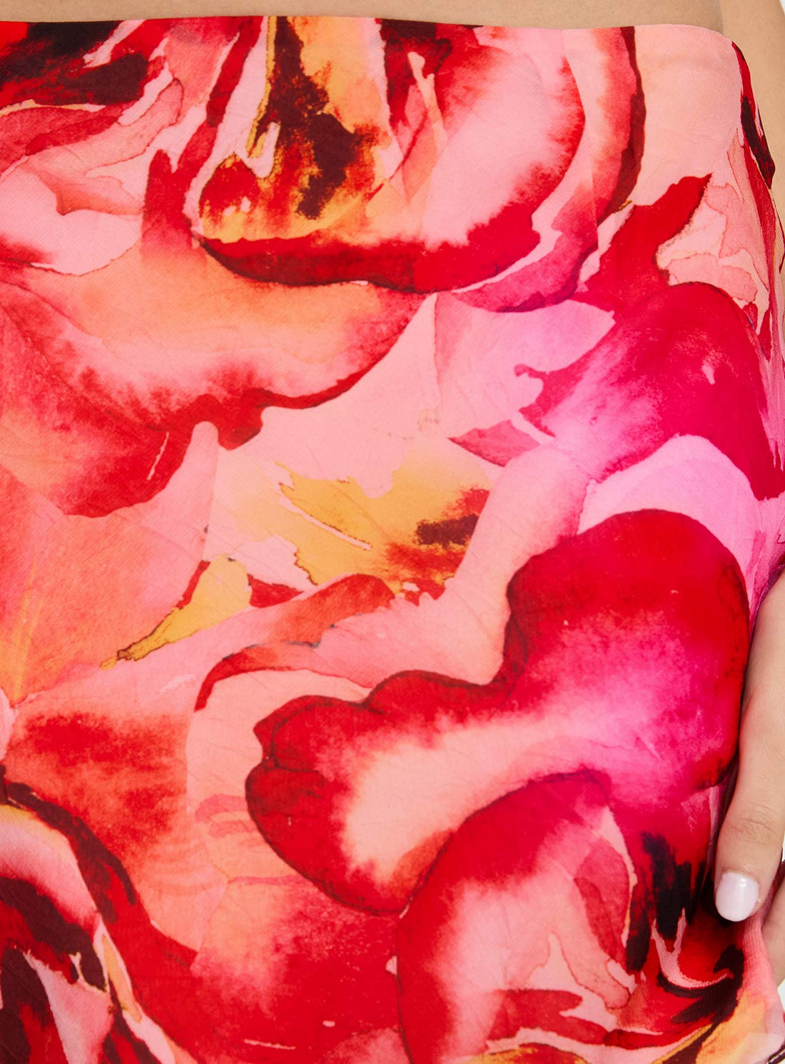 Tylar Mini Skirt Red Floral