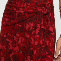 Kokoro Midi Skirt Pink Floral