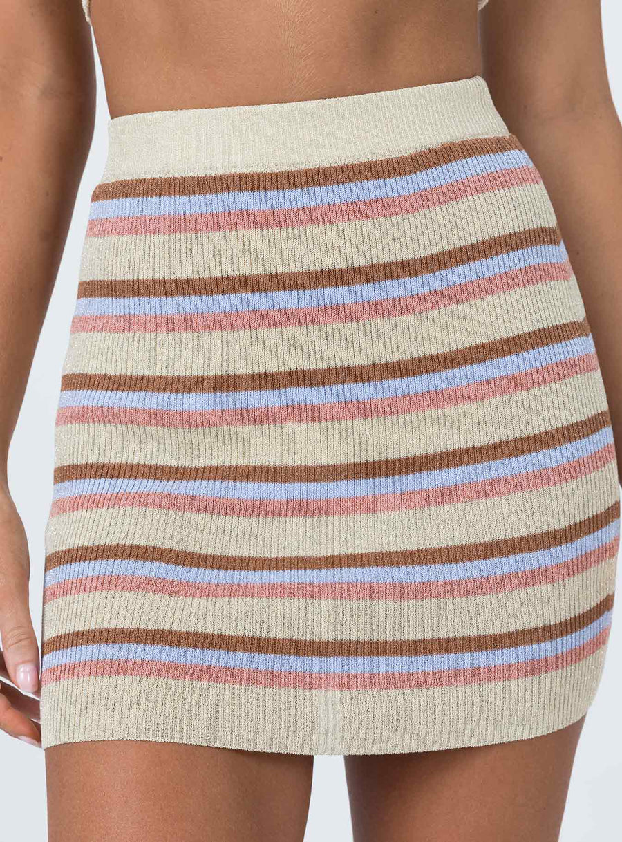 Kellie Knit Mini Skirt Multi