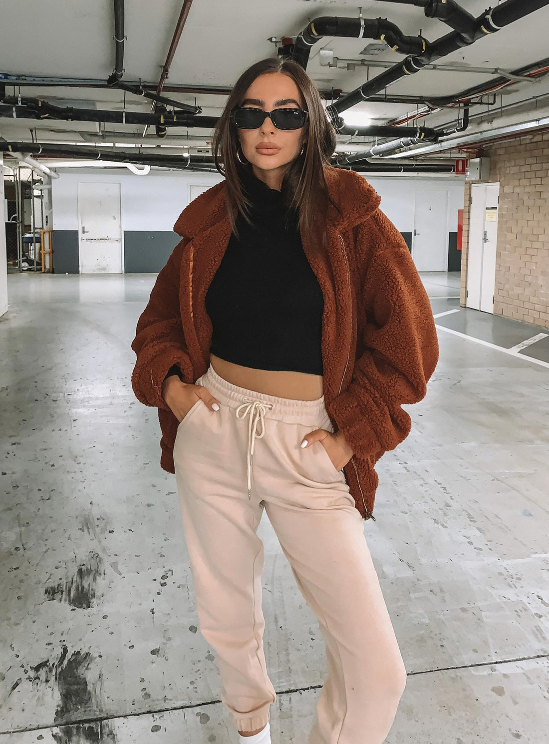 Nero Sweat Pants Beige