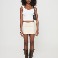 Caldero Mini Skirt Orange Floral