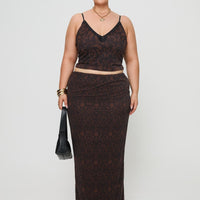 Hostona Maxi Skirt Mutli Curve
