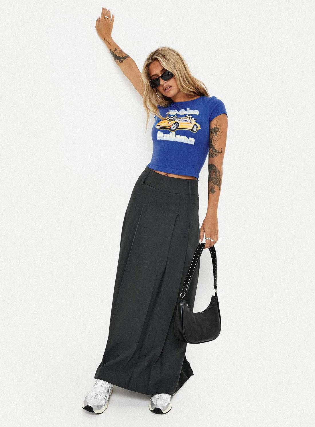 Boss Girl Maxi Skirt Slate