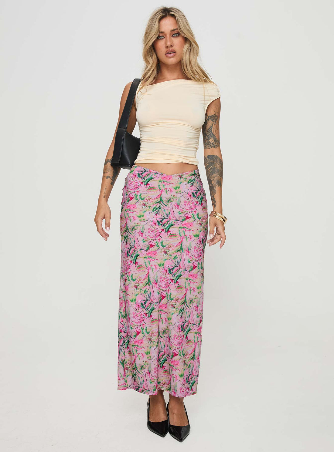 Rinaldie Maxi Skirt Pink Multi