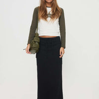 My Girl Maxi Skirt Black