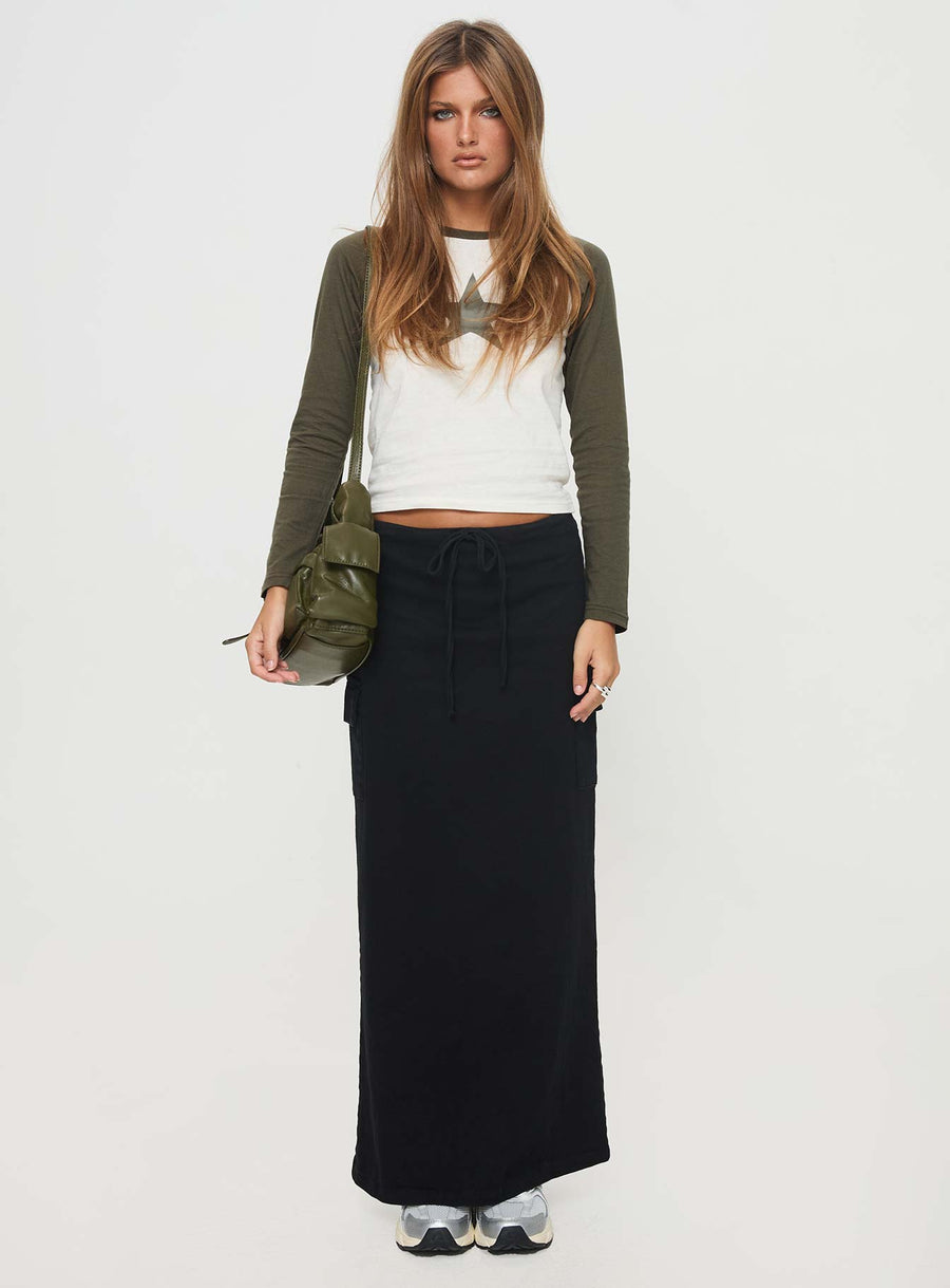 My Girl Maxi Skirt Black