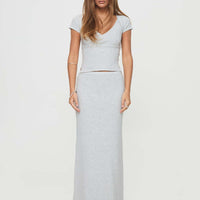 Just Like That Maxi Skirt Grey