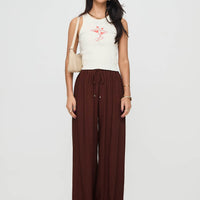 Ogilvie Linen Blend Pants Chocolate