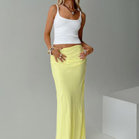 Herrera Maxi Skirt Yellow