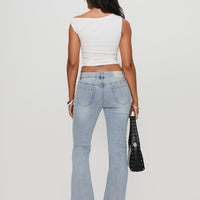 Bethany Low Rise Bootleg Jeans Light Wash